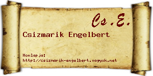 Csizmarik Engelbert névjegykártya